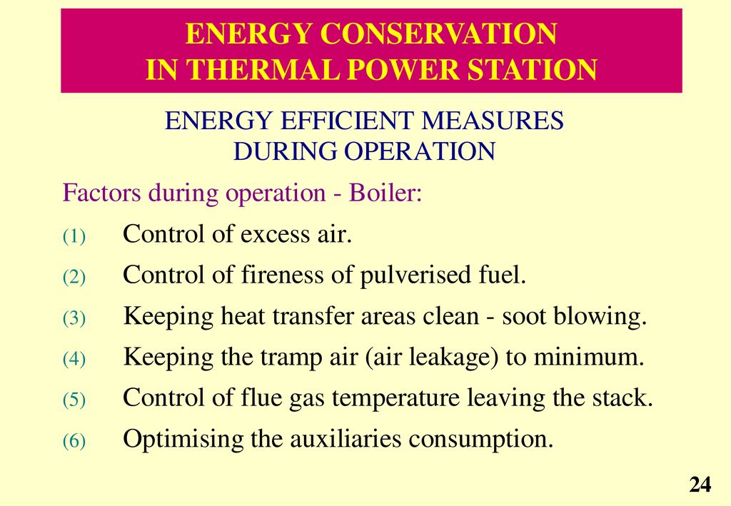 ENERGY CONSERVATION IN THERMAL POWER STATION - ppt download