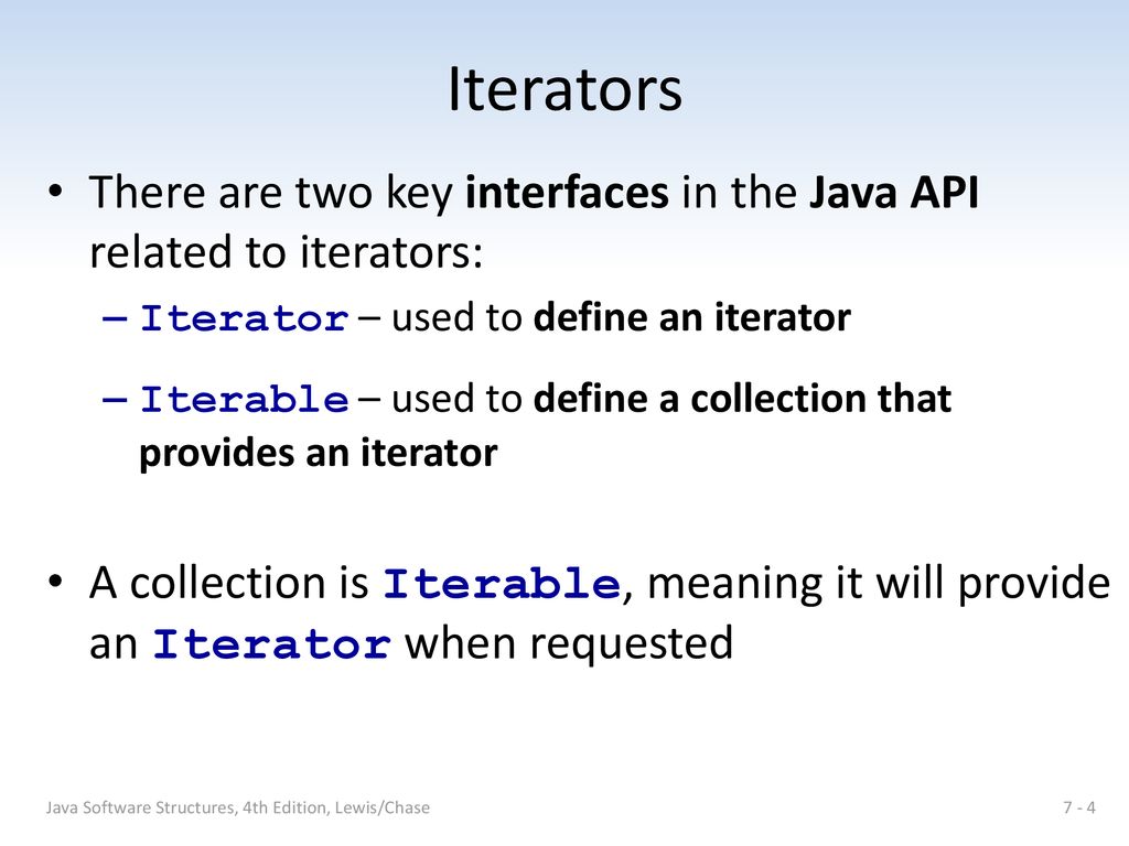 Chapter 7 Iterators. - ppt download