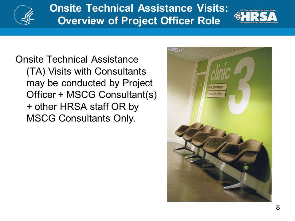 Onsite Technical Assistance Visits: Overview of Project Officer Role