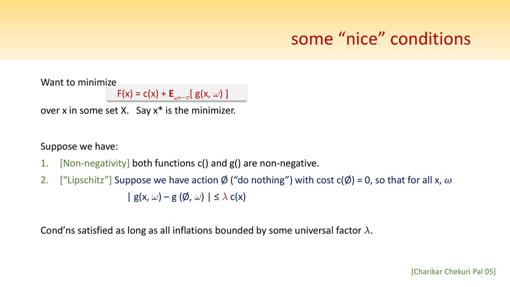 Approximation Algorithms For Stochastic Optimization Ppt Download