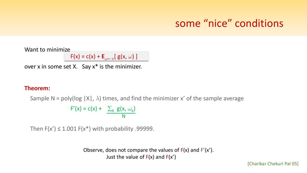 Approximation Algorithms For Stochastic Optimization Ppt Download