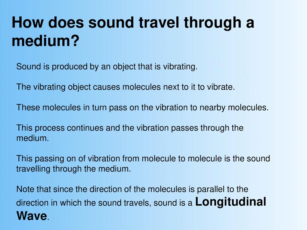 How Does Sound Travel From One Medium To Another?