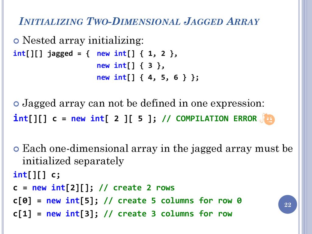 Advanced Programming Chapter 8: Arrays - ppt download