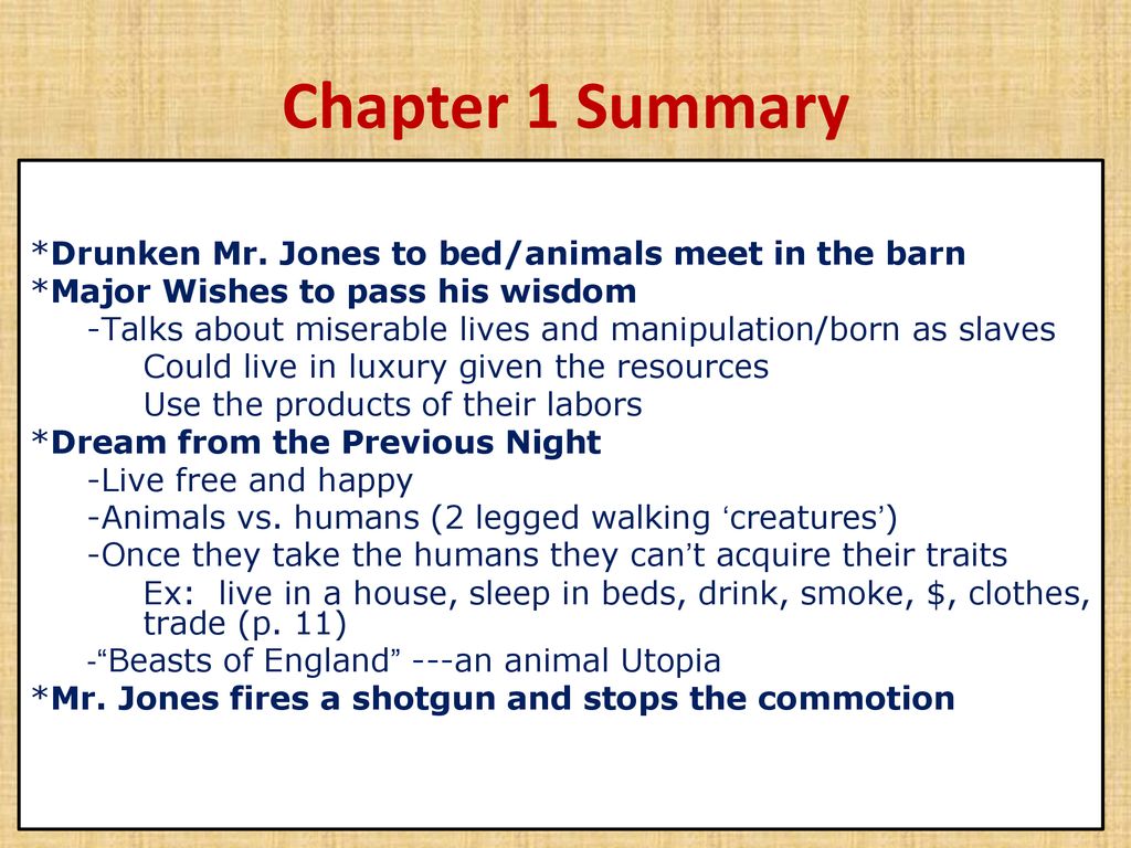 Animal Farm Chapter Summaries/Analysis - ppt download
