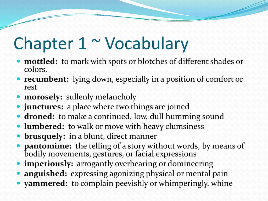 OF MICE MEN VOCABULARY REVIEW ppt download