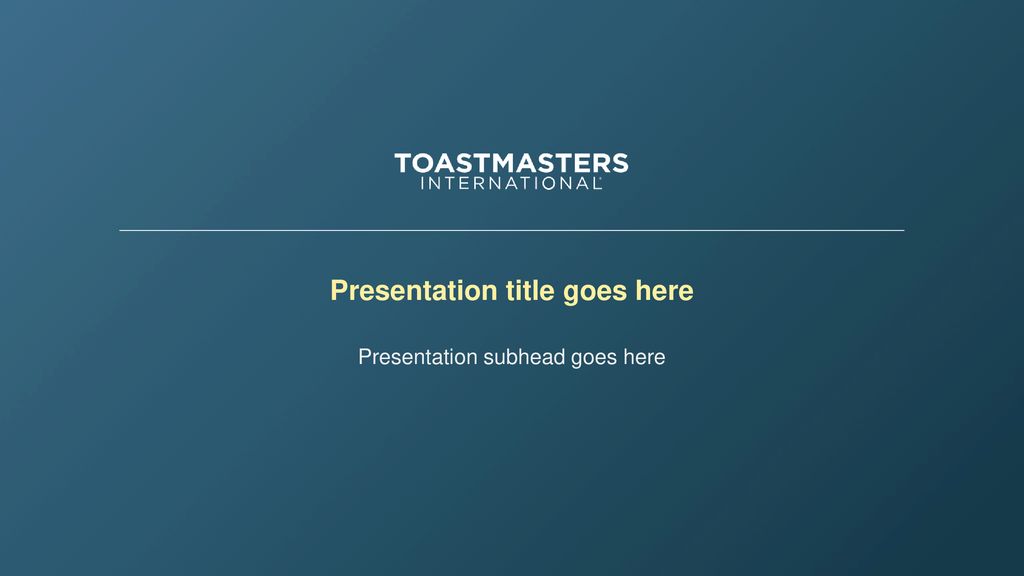 Presentation title goes here