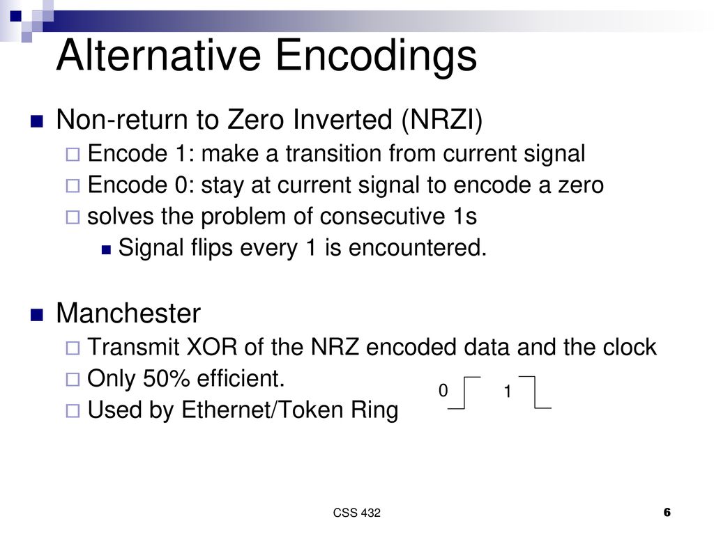 Alternative Encodings