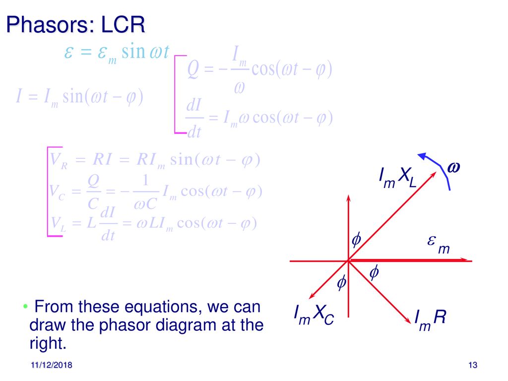 Lc Oscillations L C I Kirchoff S Loop Rule 11 12 Ppt Download