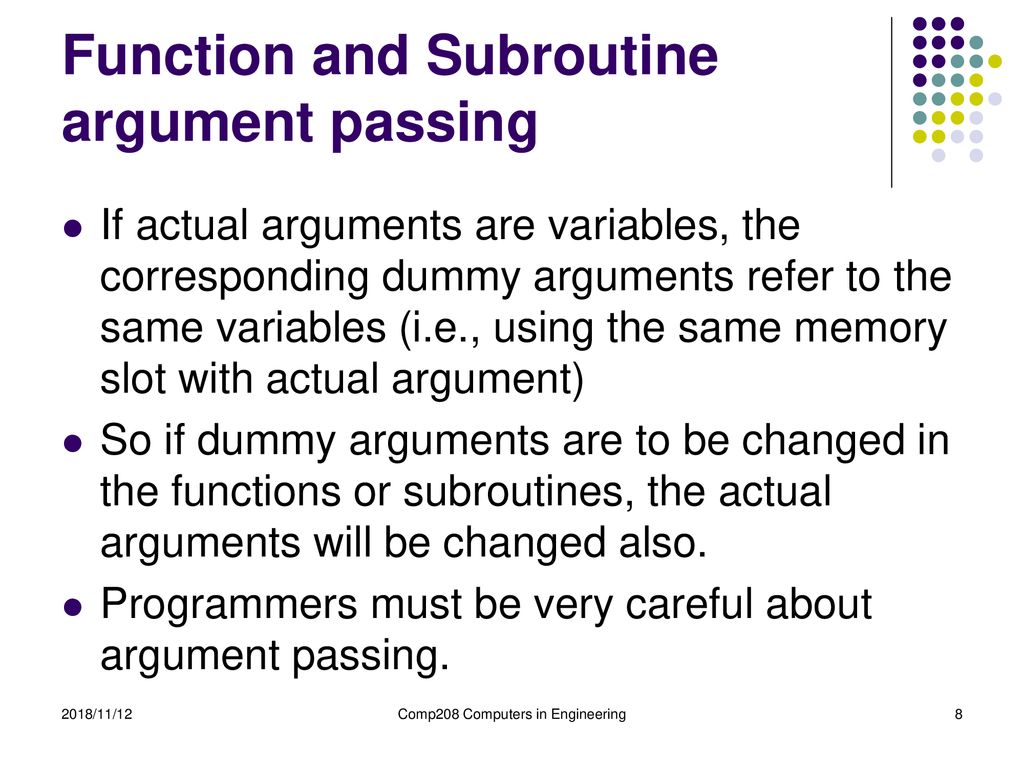 Subroutine Comp 208 Yi Lin. - ppt download