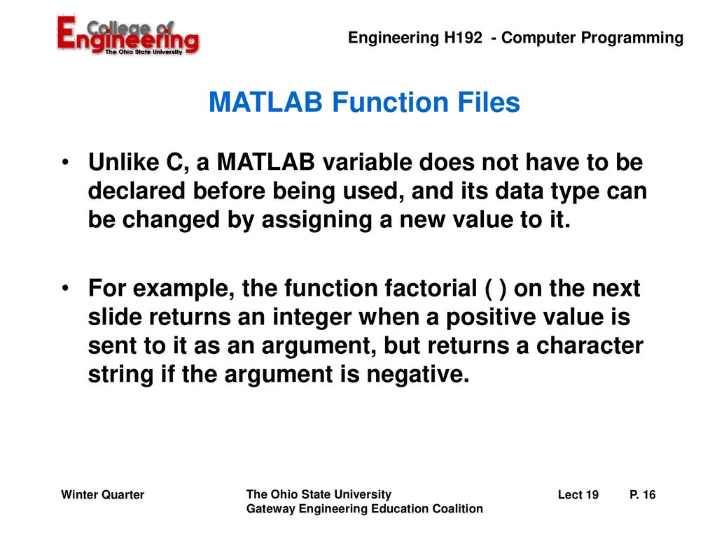MATLAB: Script and Function Files - ppt download