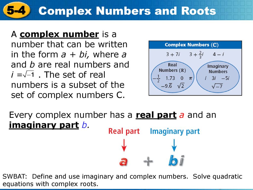 Complex Numbers and Roots - ppt download Intended For Operations With Complex Numbers Worksheet