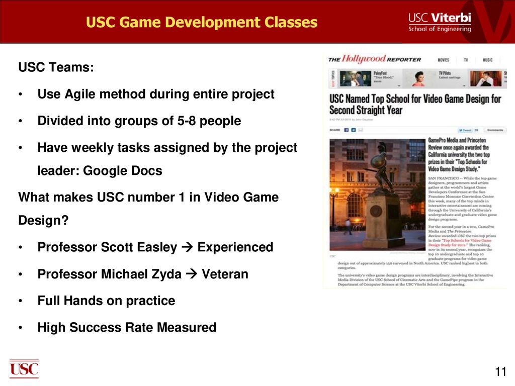 USC Game Development Classes