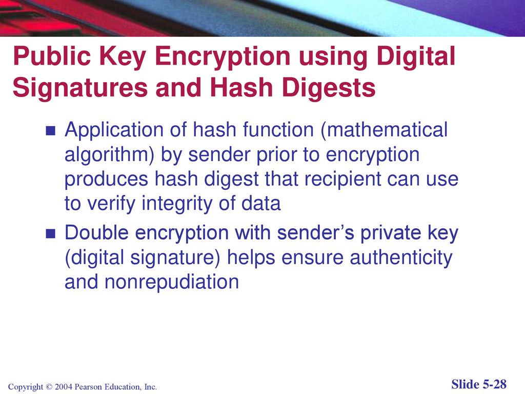 Public Key Encryption using Digital Signatures and Hash Digests