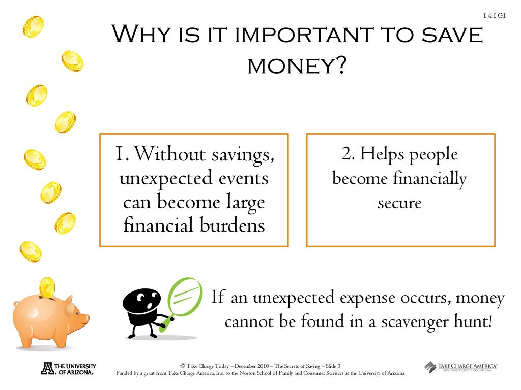 The importance of Financial Literacy. Unexpected event