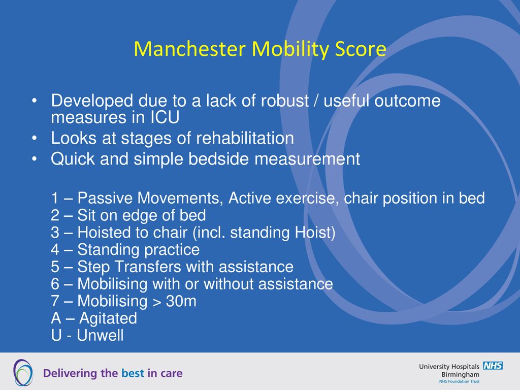 Manchester Mobility Score