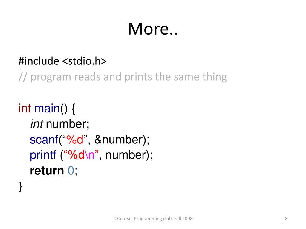 C Programming Lecture Series - ppt download