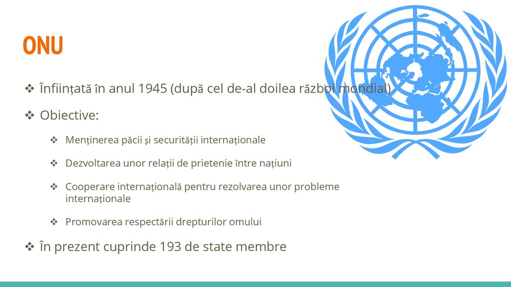 Organizația Națiunilor Unite (ONU) - ppt download