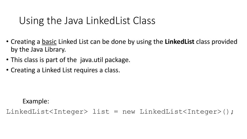 Linked Lists. - ppt download