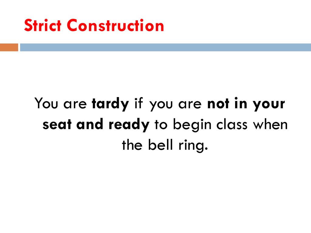 Strict Constructionist Definition