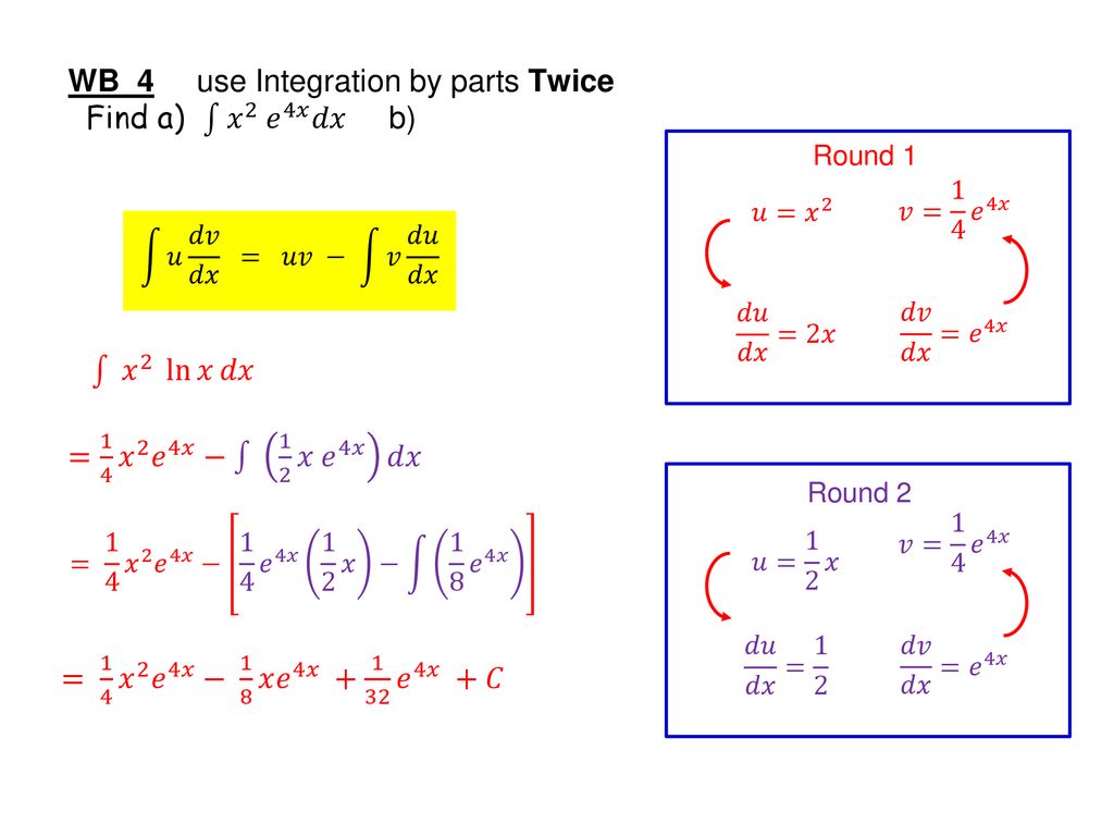 Integration By Parts Ppt Download