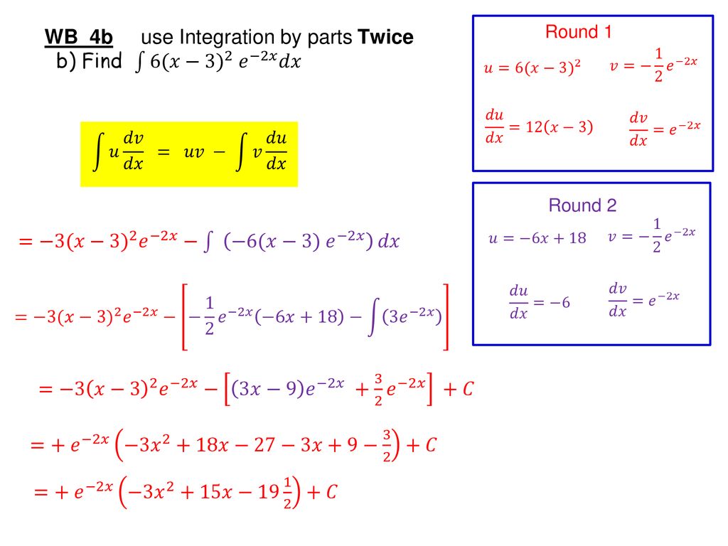 Integration By Parts Ppt Download