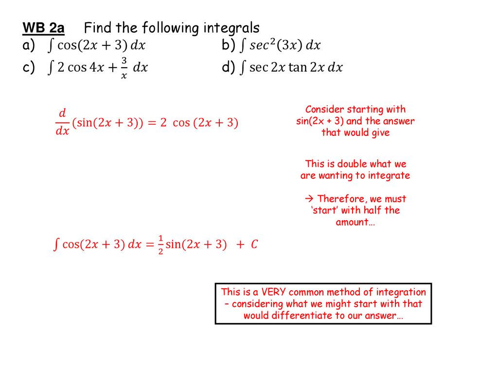 Integration Trig Identities Ppt Download