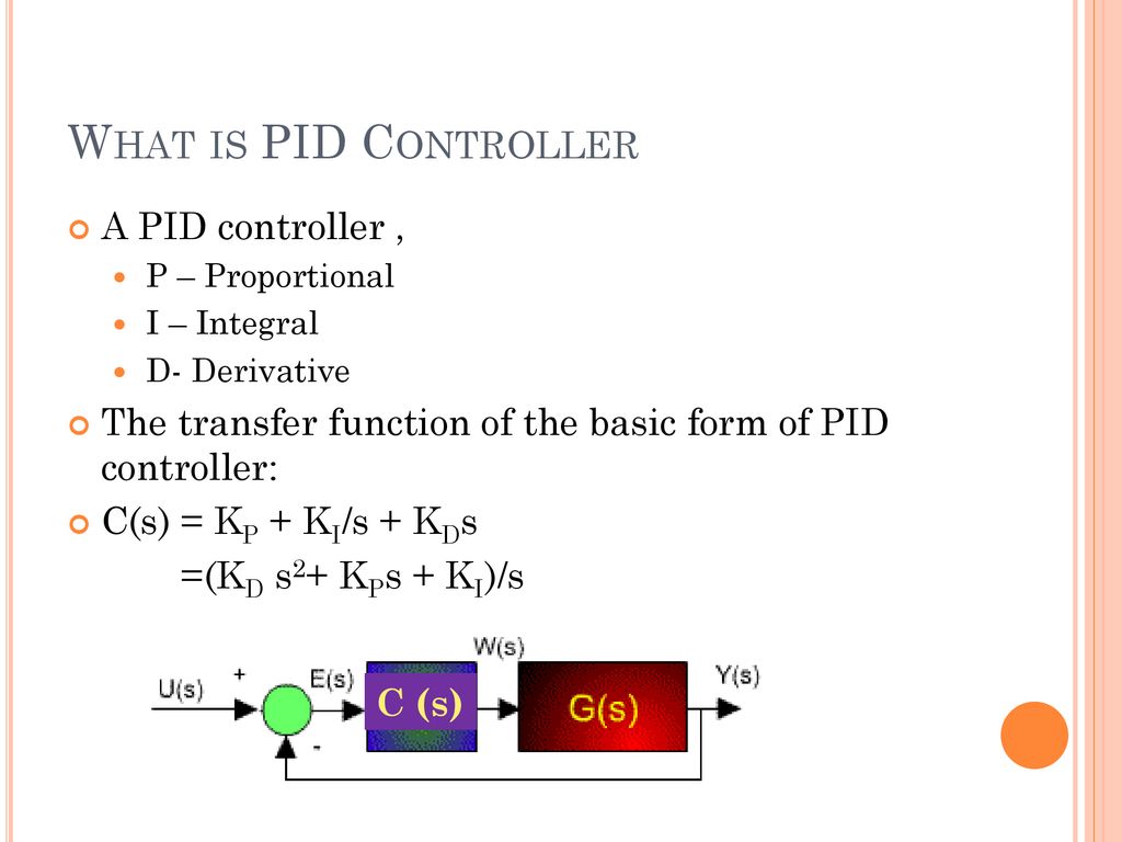 Basic Design of PID Controller - ppt download