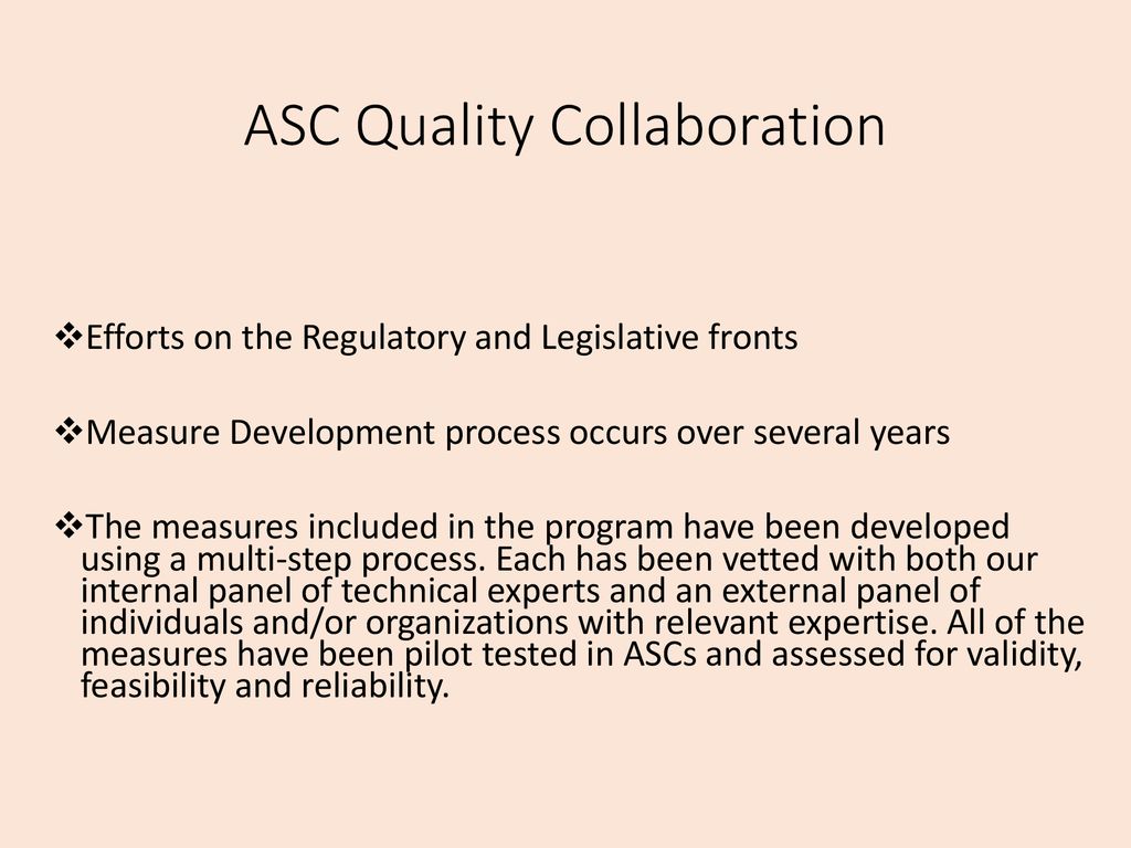 ASC Quality Collaboration