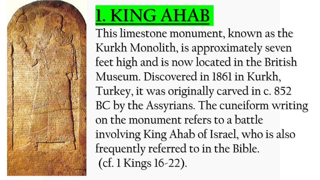 1. King Ahab
