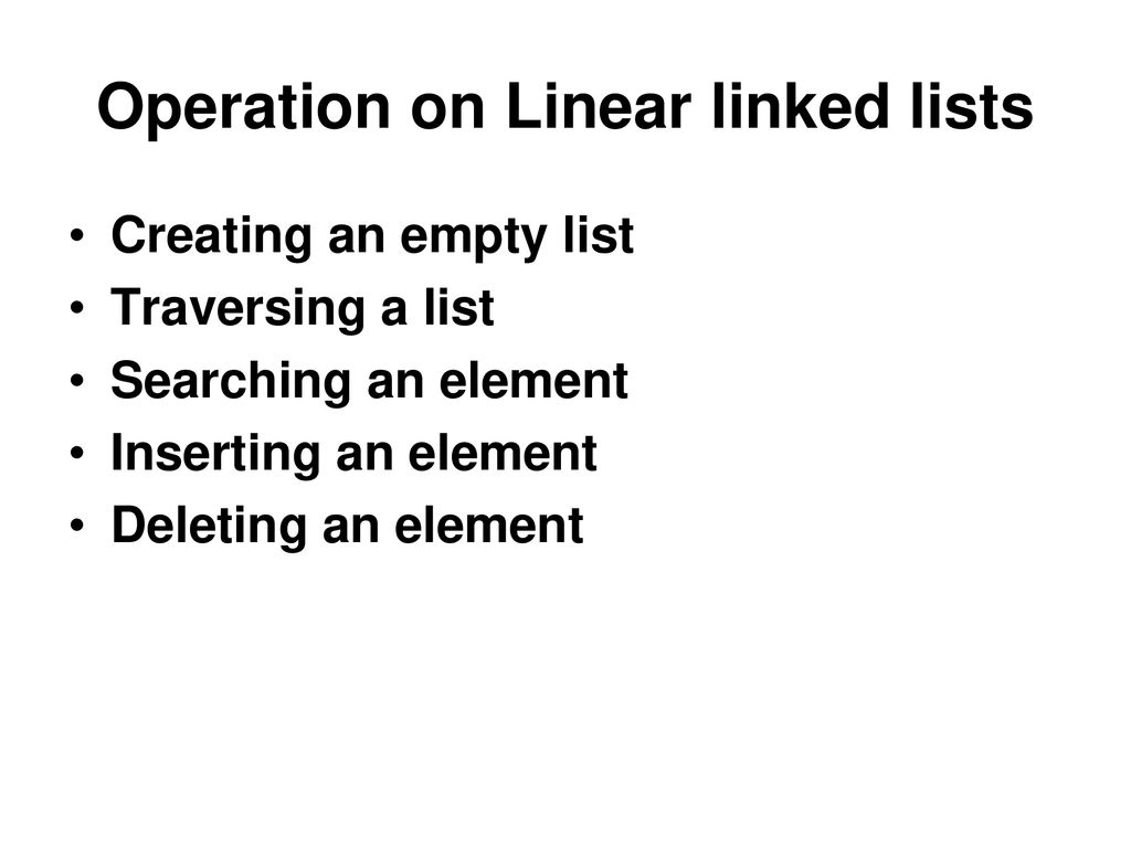 List Objectives Describe a list - ppt download