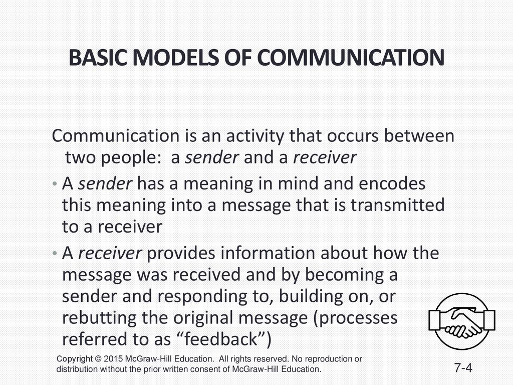 Basic Models of Communication