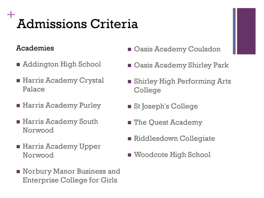 Admissions Criteria Academies Oasis Academy Coulsdon