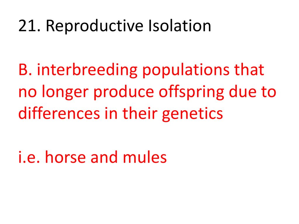 Evolution Vocab Practice Quiz - Ppt Download