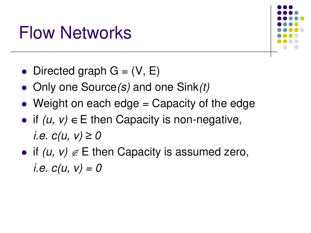 Max Flow Min Cut Problem Ppt Download