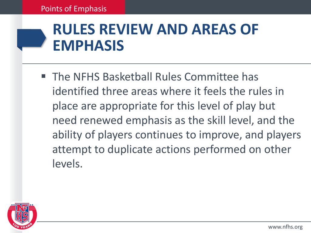 NFHS BASKETBALL Rules Power Point ppt download