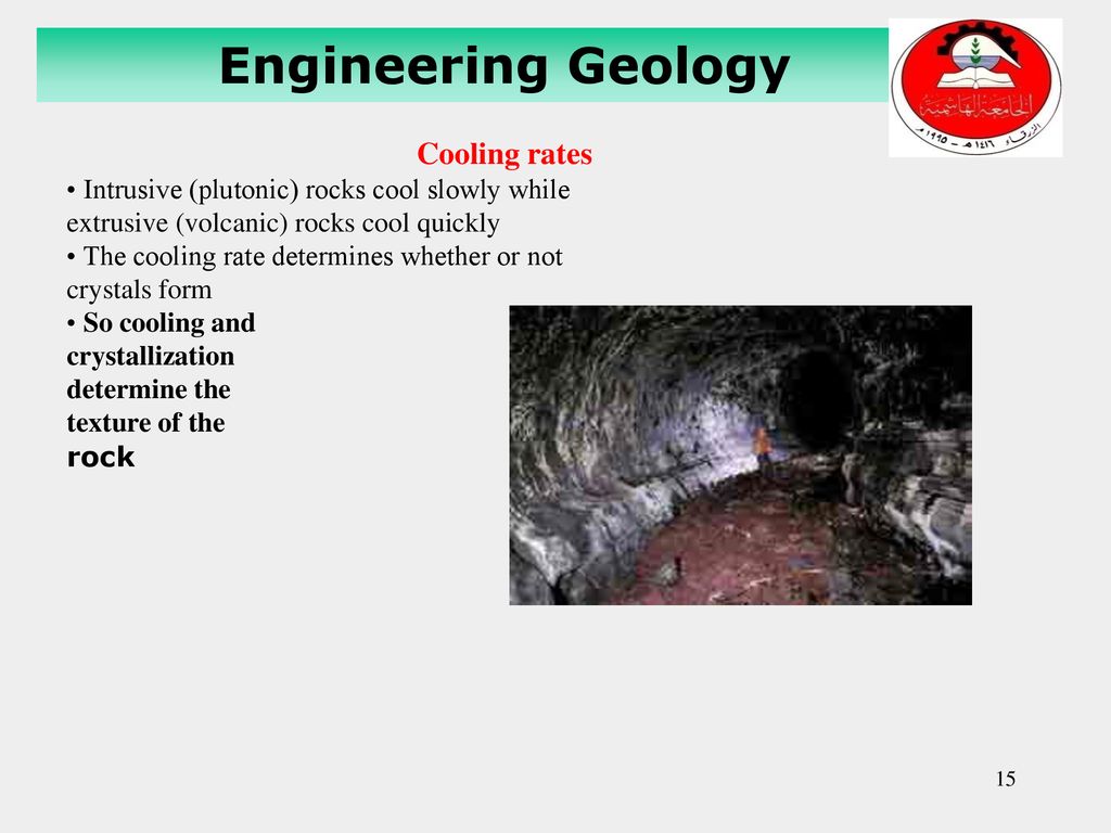 Engineering Geology Cooling rates