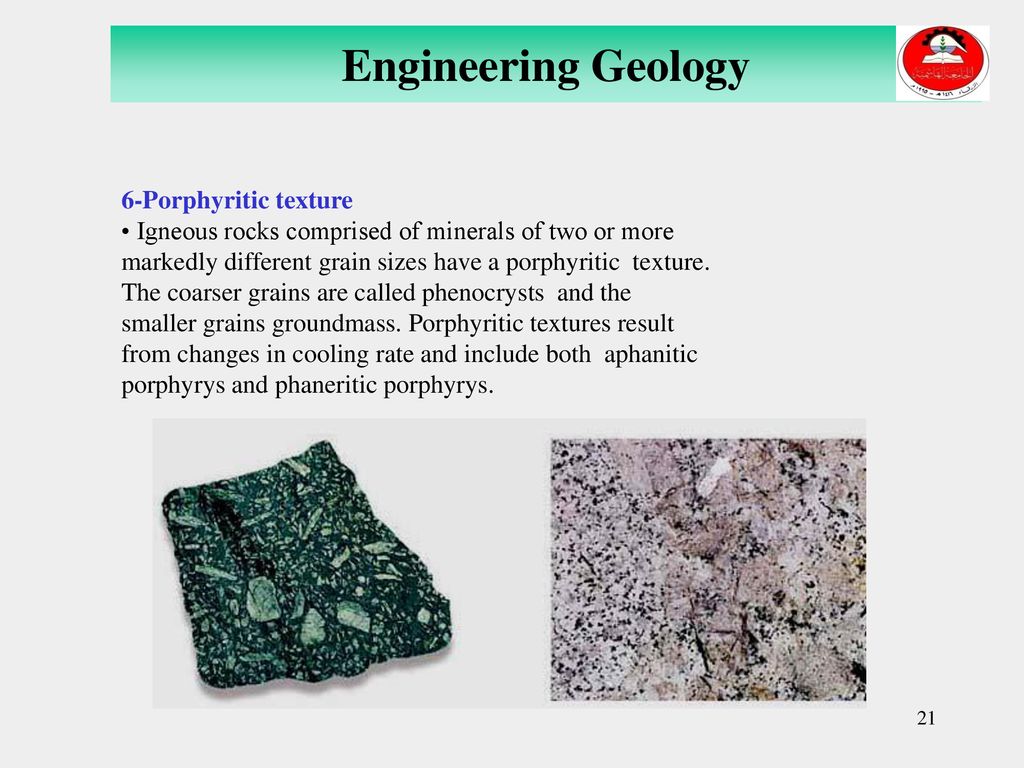 Engineering Geology 6-Porphyritic texture