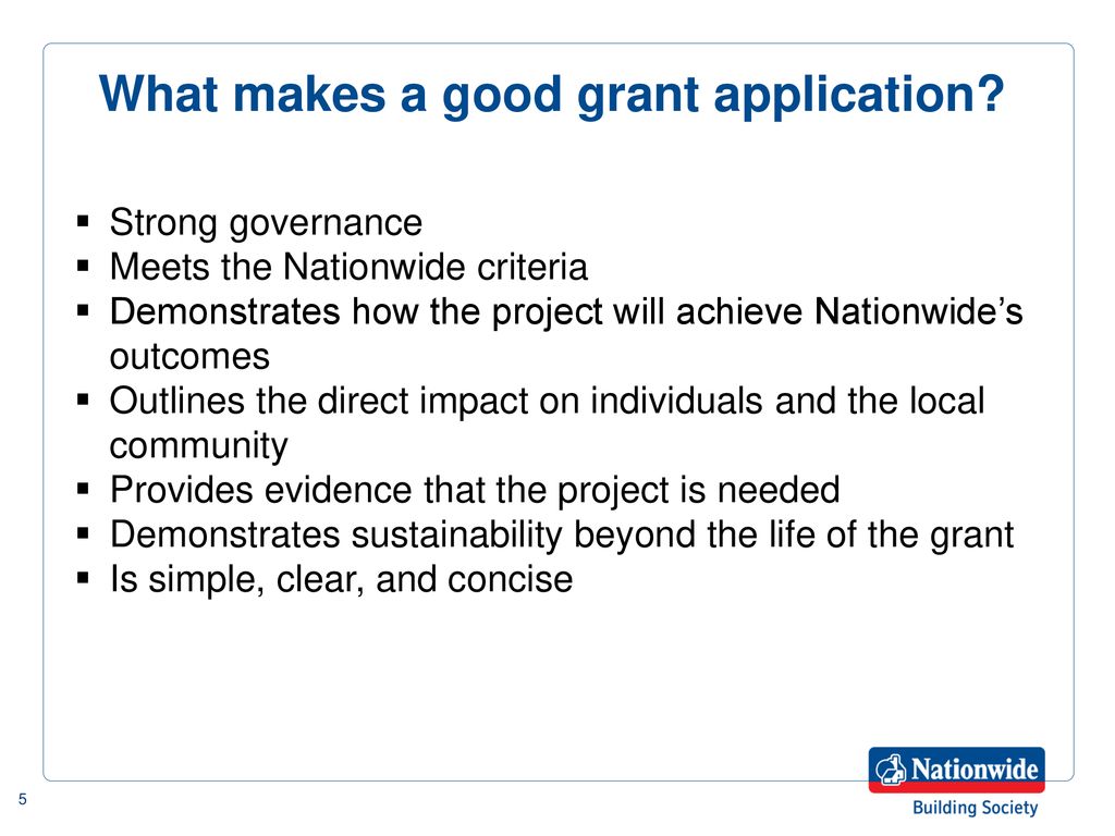 Nationwide Community Grants ppt download