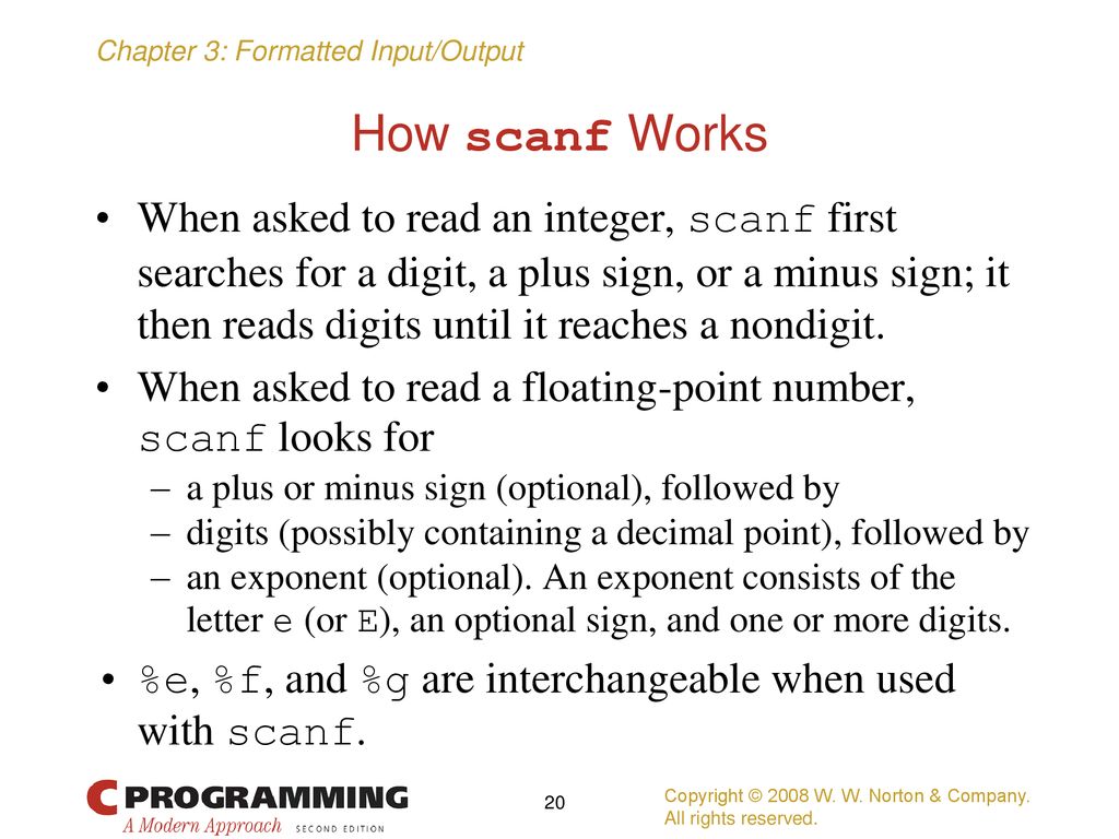 How scanf Works