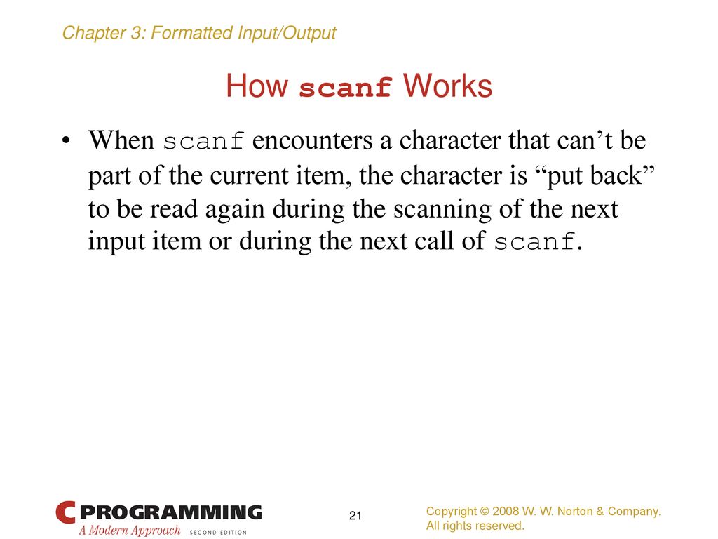 How scanf Works