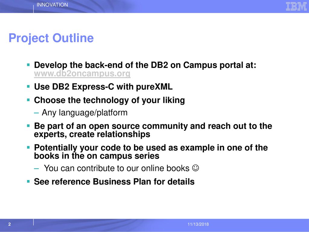 The db2 on campus portal project ppt download