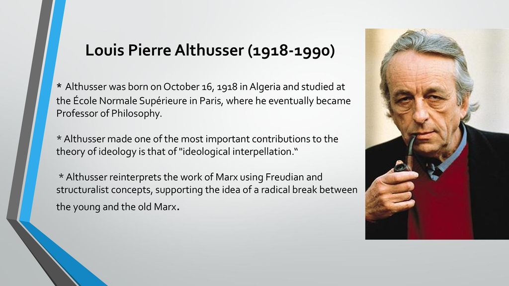 Marx and Louis Althusser - ppt download