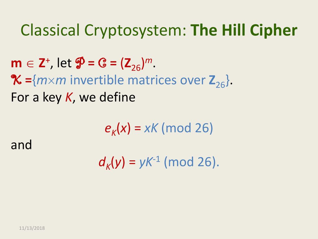 Lecture 1 Introduction to Cryptography Lecturer: Meysam Alishahi Design ...