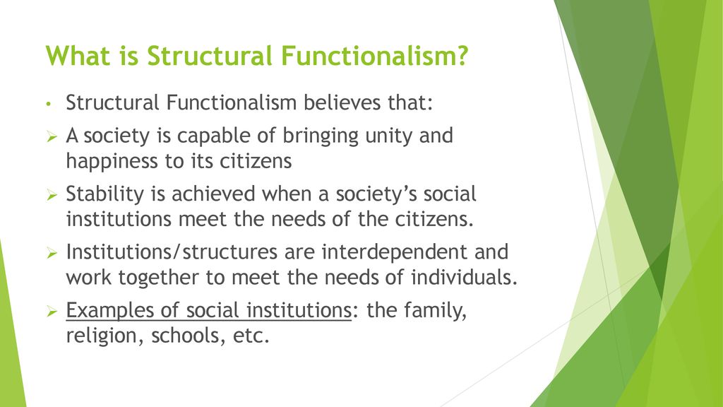 Functionalism or conflict theory in the analysis of social 43 off