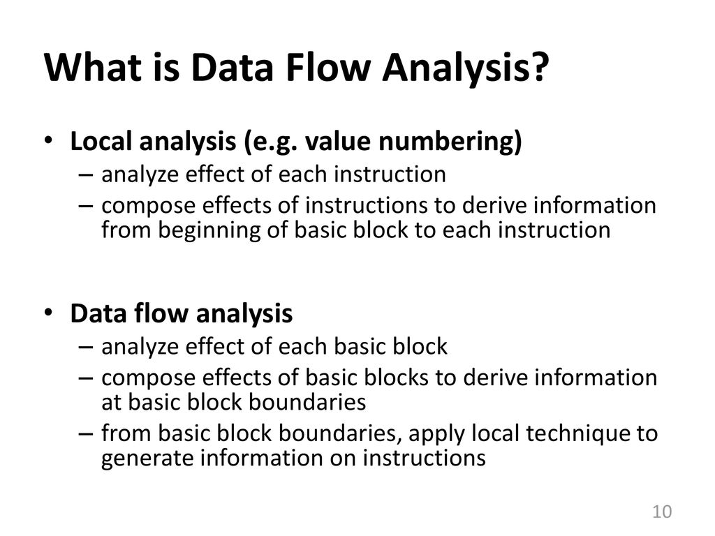 CSC D70: Compiler Optimization Dataflow Analysis - Ppt Download