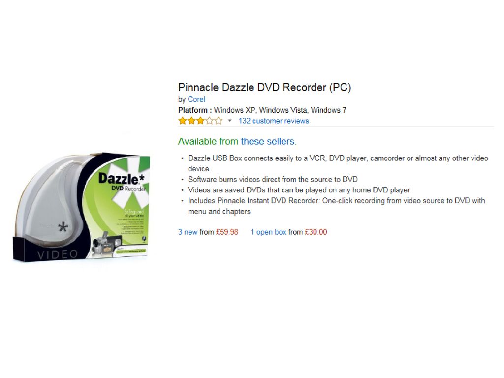 ebay pinnacle instant dvd recorder windows 10 download