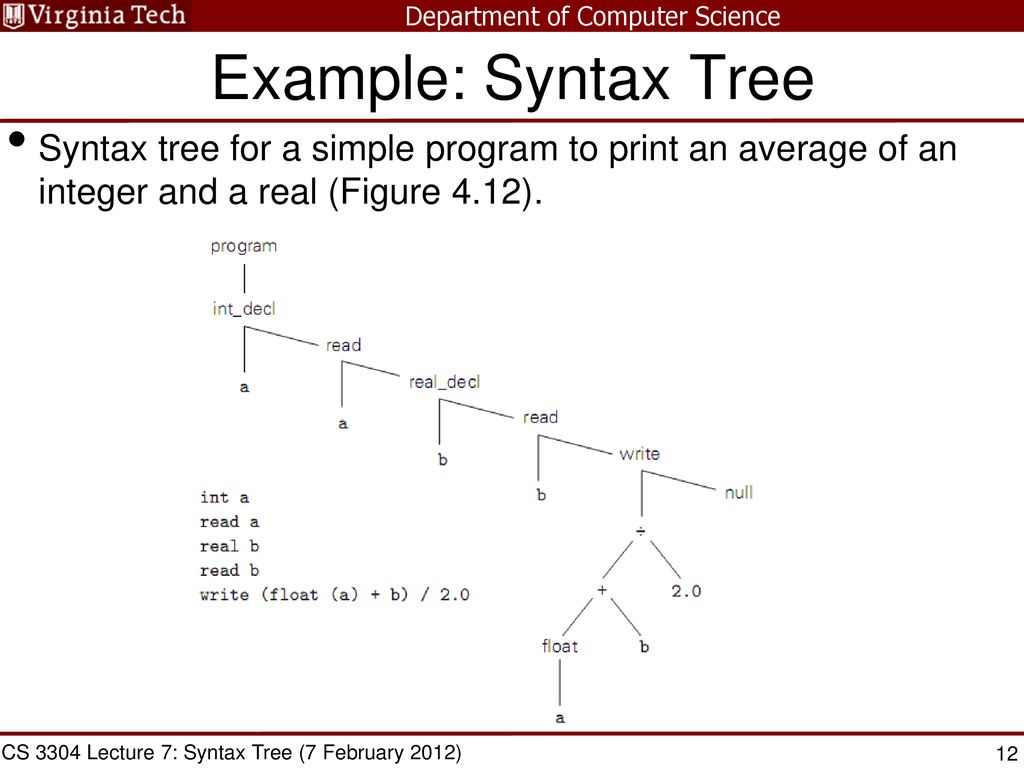 CS 3304 Comparative Languages - ppt download