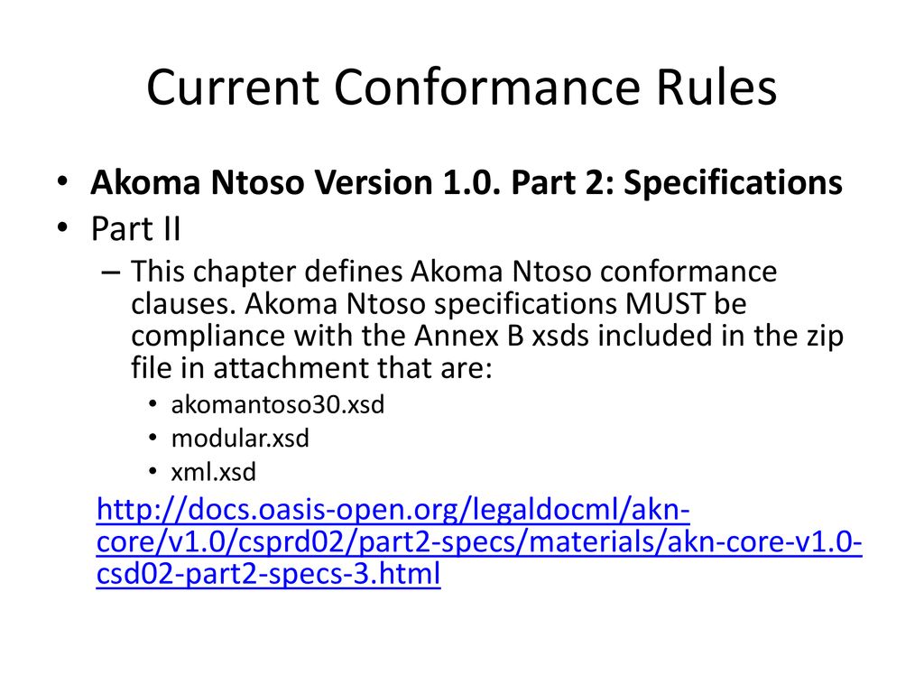 Akoma Ntoso and functionally equivalent naming conventions (FENC) - ppt ...