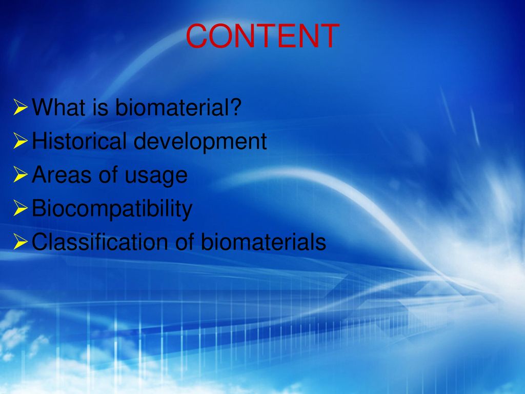 Biomaterial Technology Ppt Download