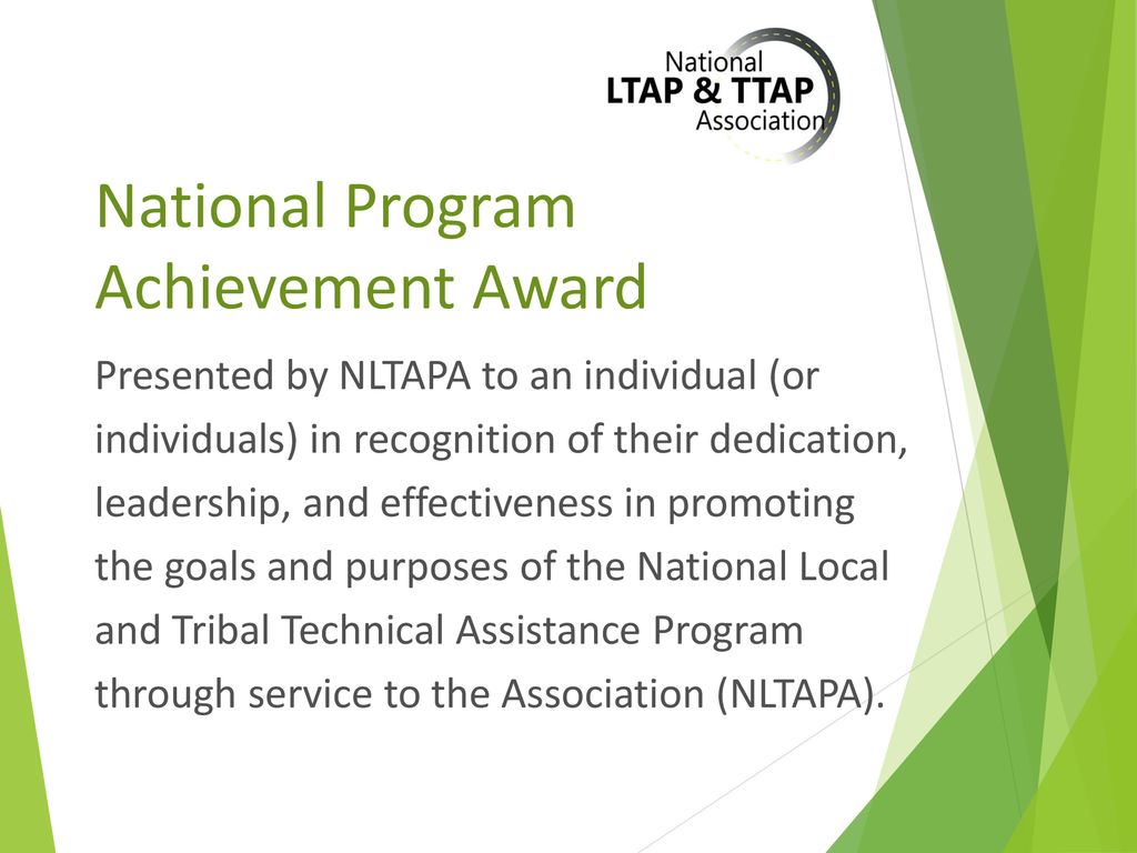 National Program Achievement Award